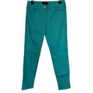 St. John Womens Turquoise Straight Leg Pans Size 6